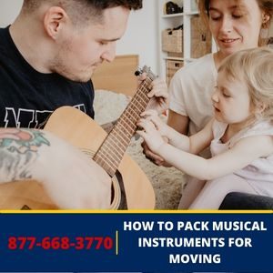 How to pack musical instruments for moving