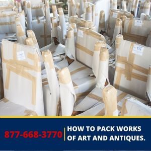 How to pack works of art and antiques.