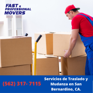 Servicios de Traslado y Mudanza en San Bernardino, CA.