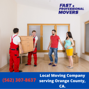 Local Moving Company serving Orange County, CA.